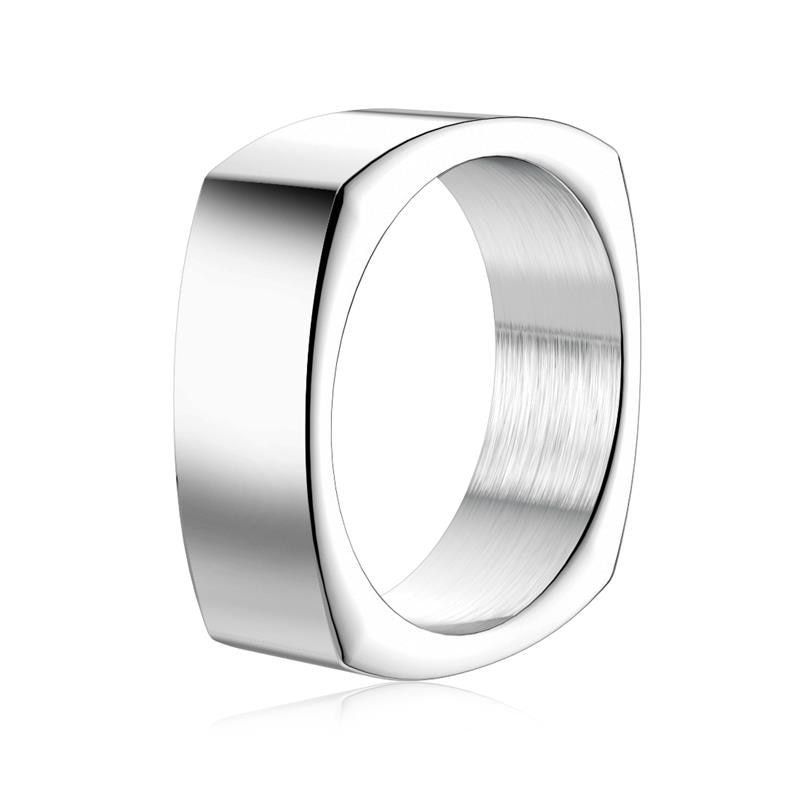 Jiayiqi 316L Stainless Steel Men Ring  Punk Jewelry Accessory Wedding Band Ring Black Gold Silver Color Finger Rings
