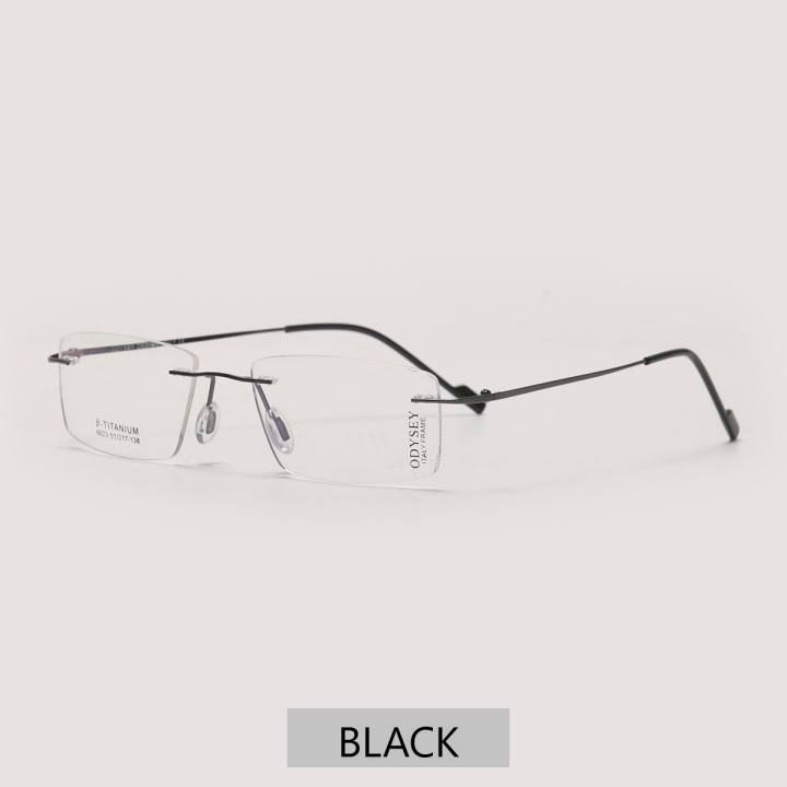 4 color- Rimless High Quality Lightweight Trendy Eye Glass Frame (blue cod optics)