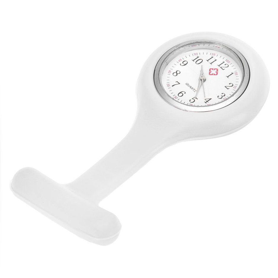 Mini Portable Silicone Gel Doctor Nurses Brooch Pin Pocket Fob Tunic Watch