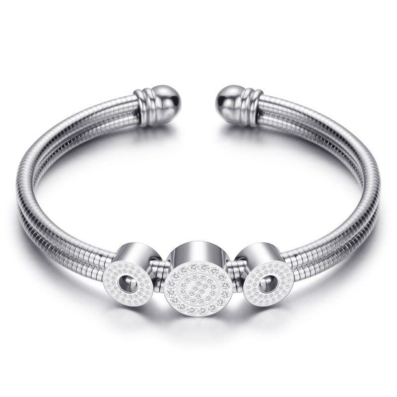 ZORCVENS Fashion Woman Bracelet and Bangles With Magnetic Clasp Women Stainless Steel Bracelet Bangles Jewelry Wholesale