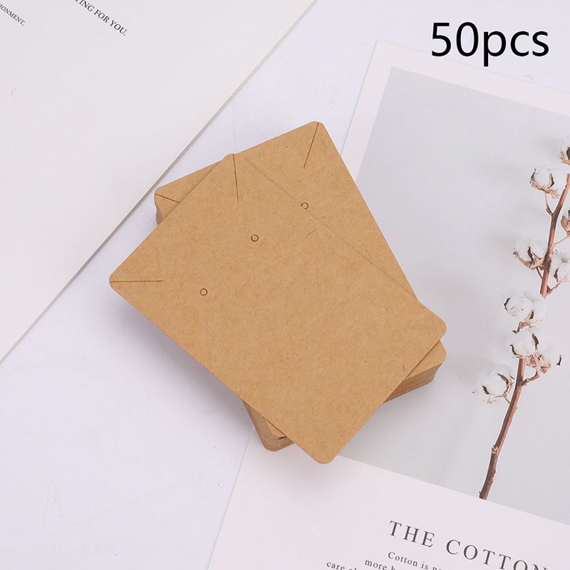 50pcs Earrings and Necklace Display Earring Package Hang Tag Cards Cardboard