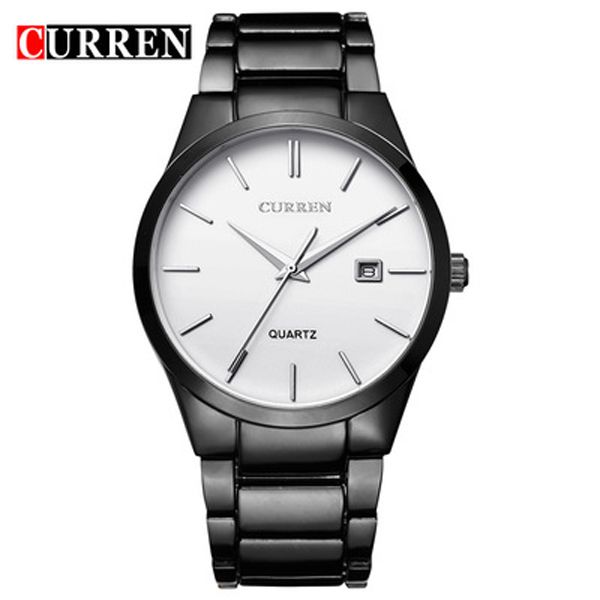 CURREN 8106 Luxury Classic Fashion Business Analog Men Watches Display Date Quartz-watch Wristwatch Stainless Steel Male Clock Reloj Hombre【With Box】