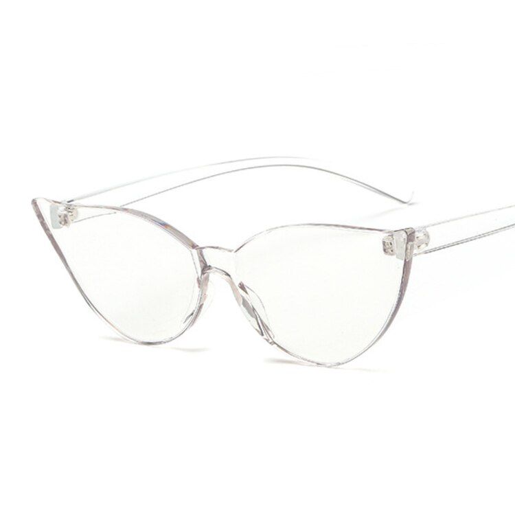 TransparentFashion Sunglasses Women Ladies Red Yellow Fashion Cat Eye Sun Glasses Female Driving Shades UV400 Oculos De Sol Feminino