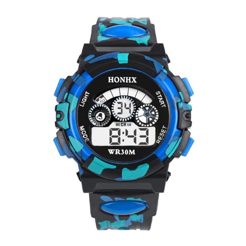 Children Watches Kid Boy Digital LED Quartz Alarm Date Acrylic Sports Wrist Watch Gift reloj