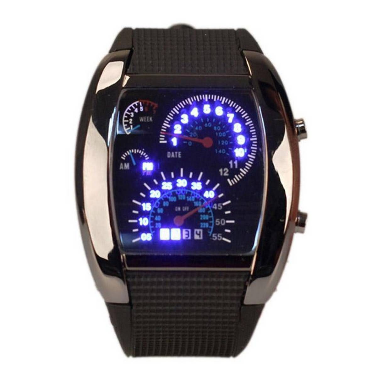 Men LED Backlight Digital Quartz Sports Wrist Watch