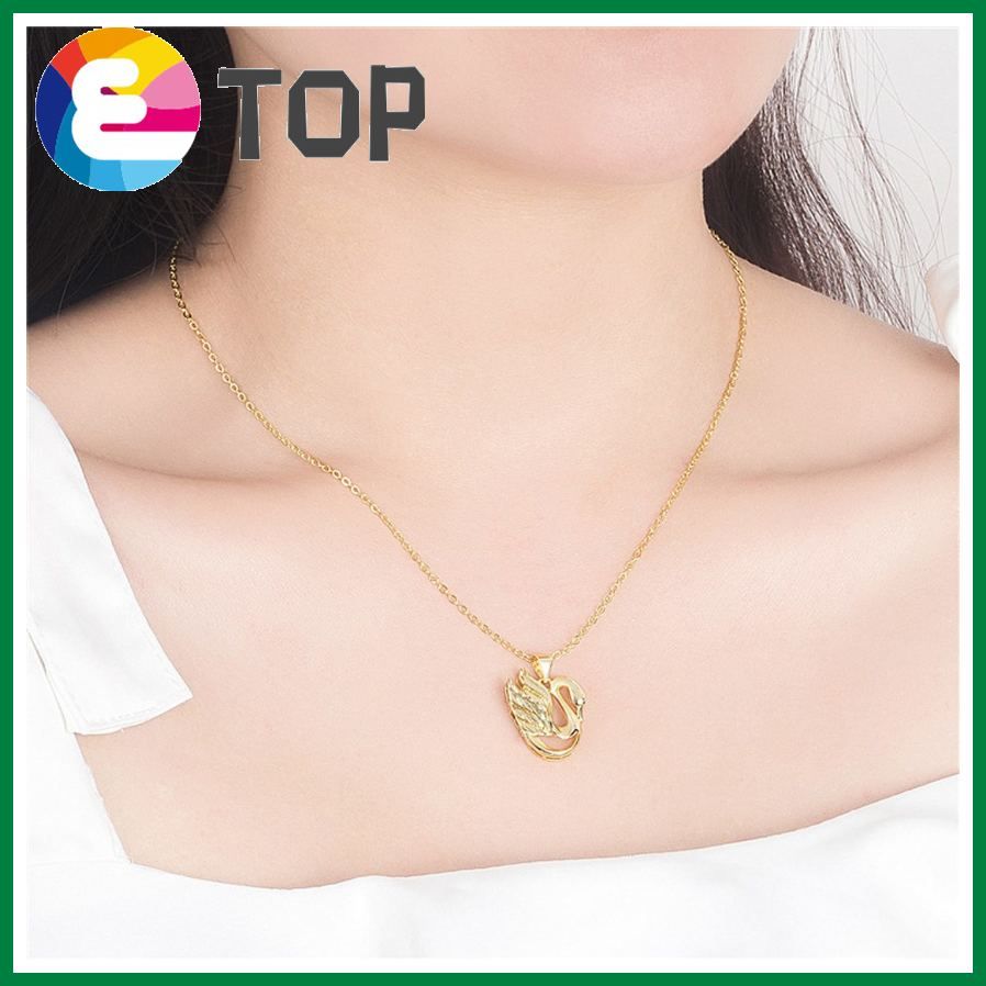 Copper Gold Plated Solid Women'S Exquisite Little Swan Pendant Gold Plated Korean Fashion Women'S Pendant