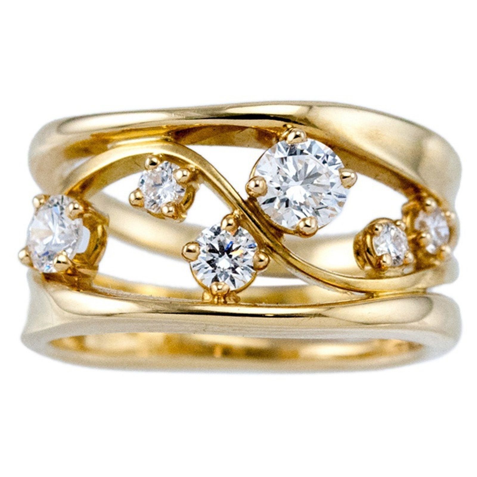 Girls Ring Wide Application Modern Style Decorative Female Ring