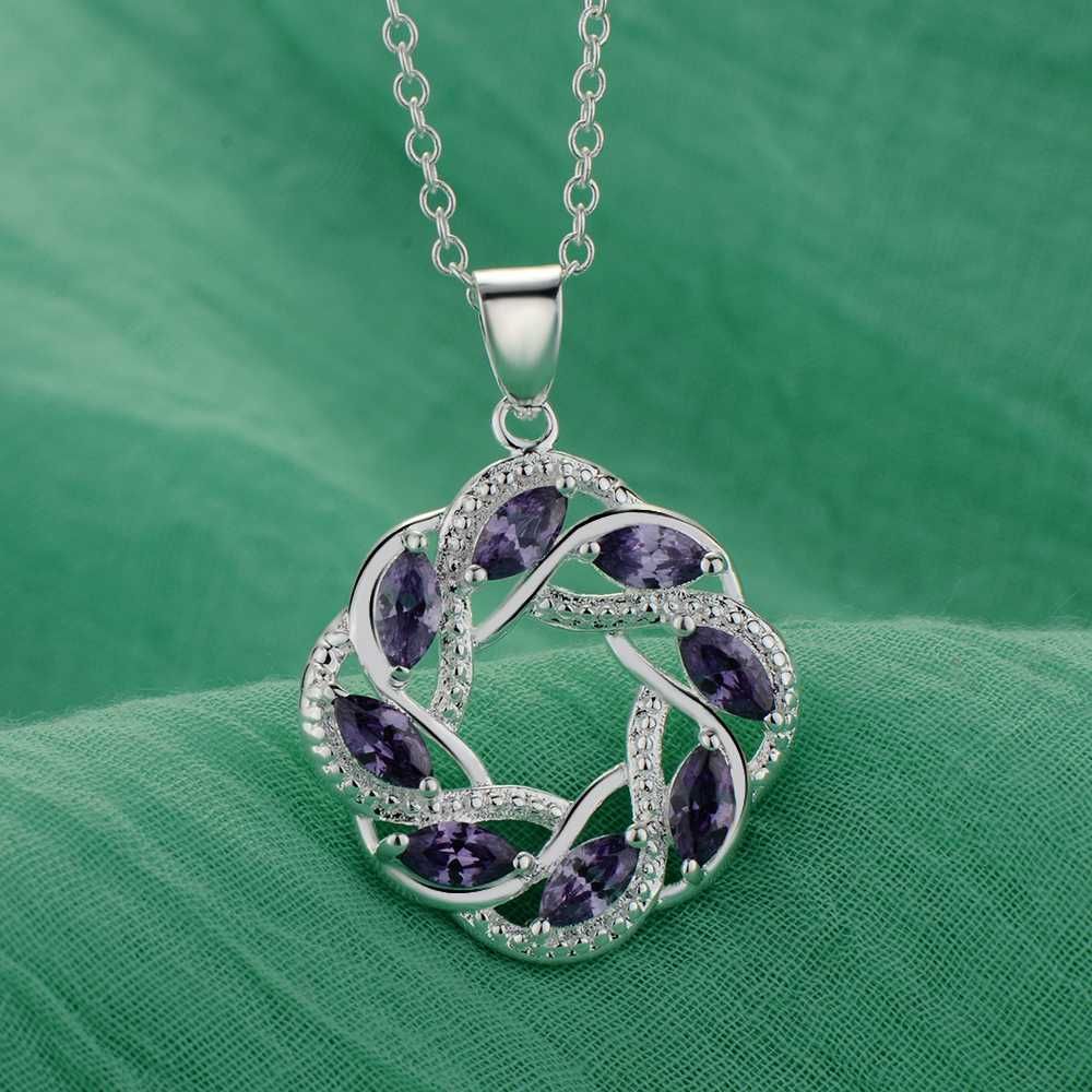 silver plated Necklace Silver Pendant Jewelry /JGAOGSHC VSAPUUKI