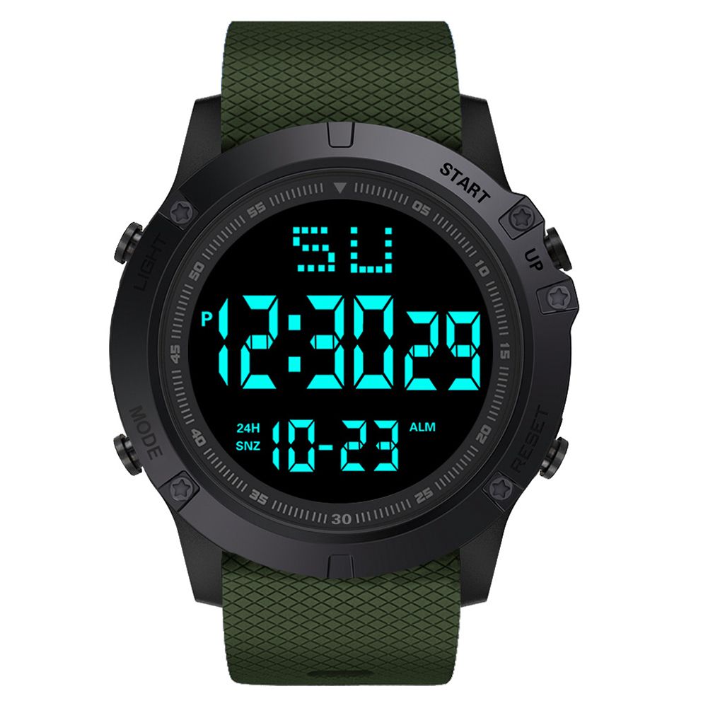Men Fashion Outdoor Sports Calendar Stopwatch Waterproof Digital Wrist Watch