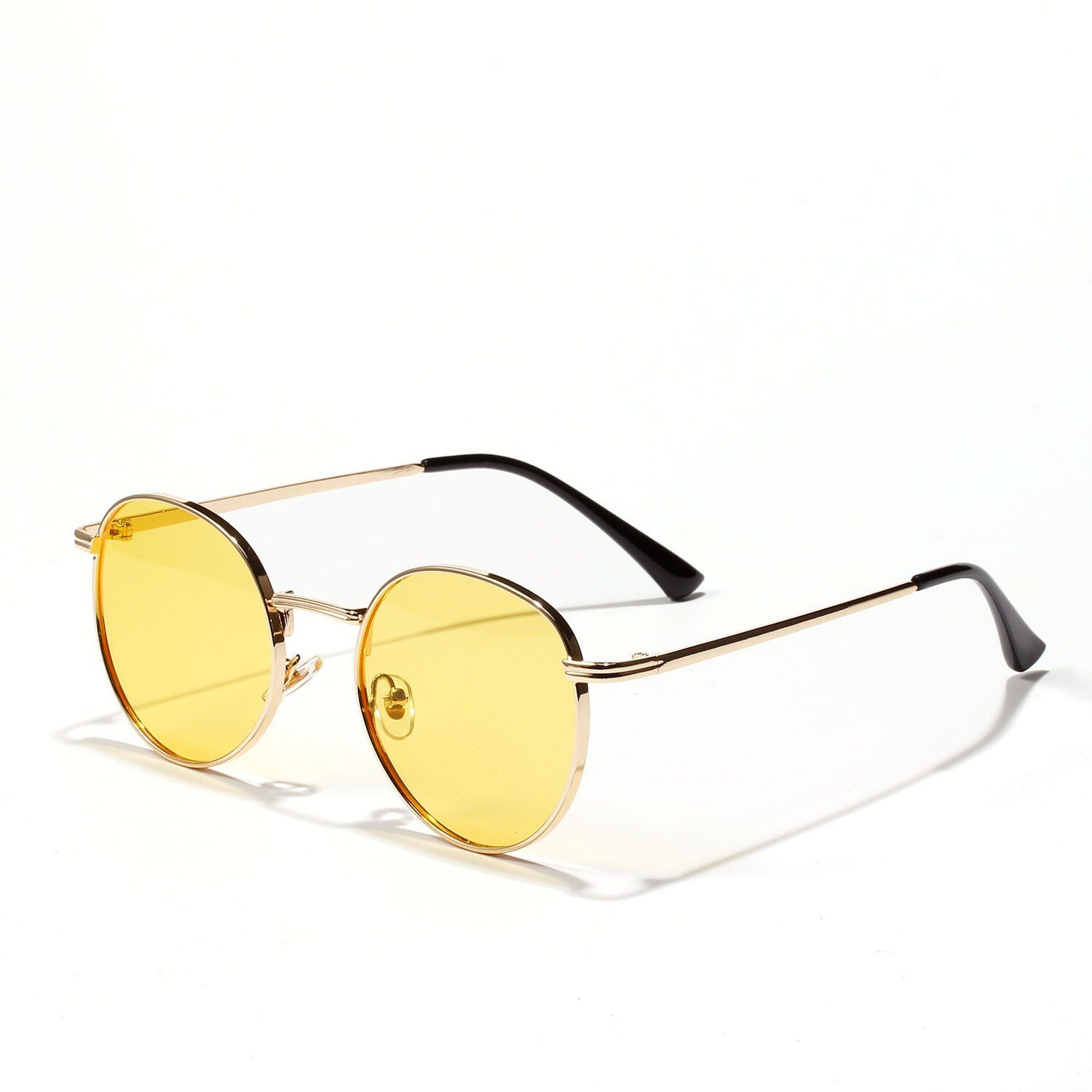 YellowZilead Metal Round Sunglasses Ocean Transparent Color Lens Eyewear For Men Women Fashion Stylish Sun Glasses Driving Spectacles