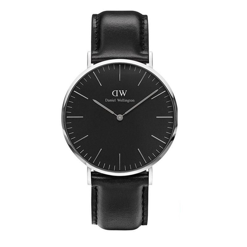Curren 8301 - Leather Analog Watch for Men-Orange(Null) - Watch