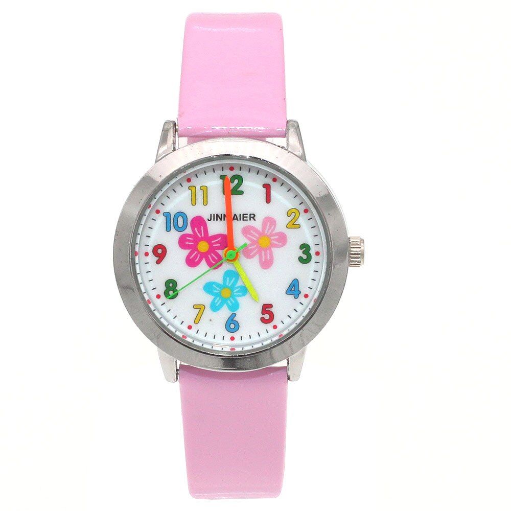 Children watches little girls beauty Flowers dial quartz watch  kids casual leather dress watch child dress gift