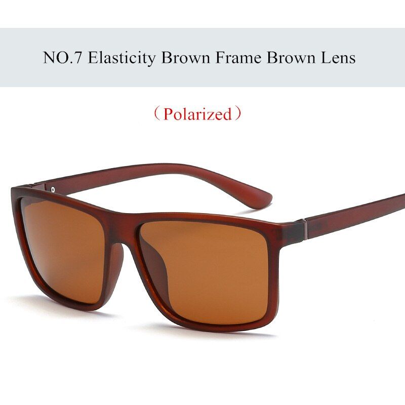 YOOSKE Retro Polarized Sunglasses Men Classic Brand Designer Driving Sun Glasses Male Rectangle Sunglass UV400