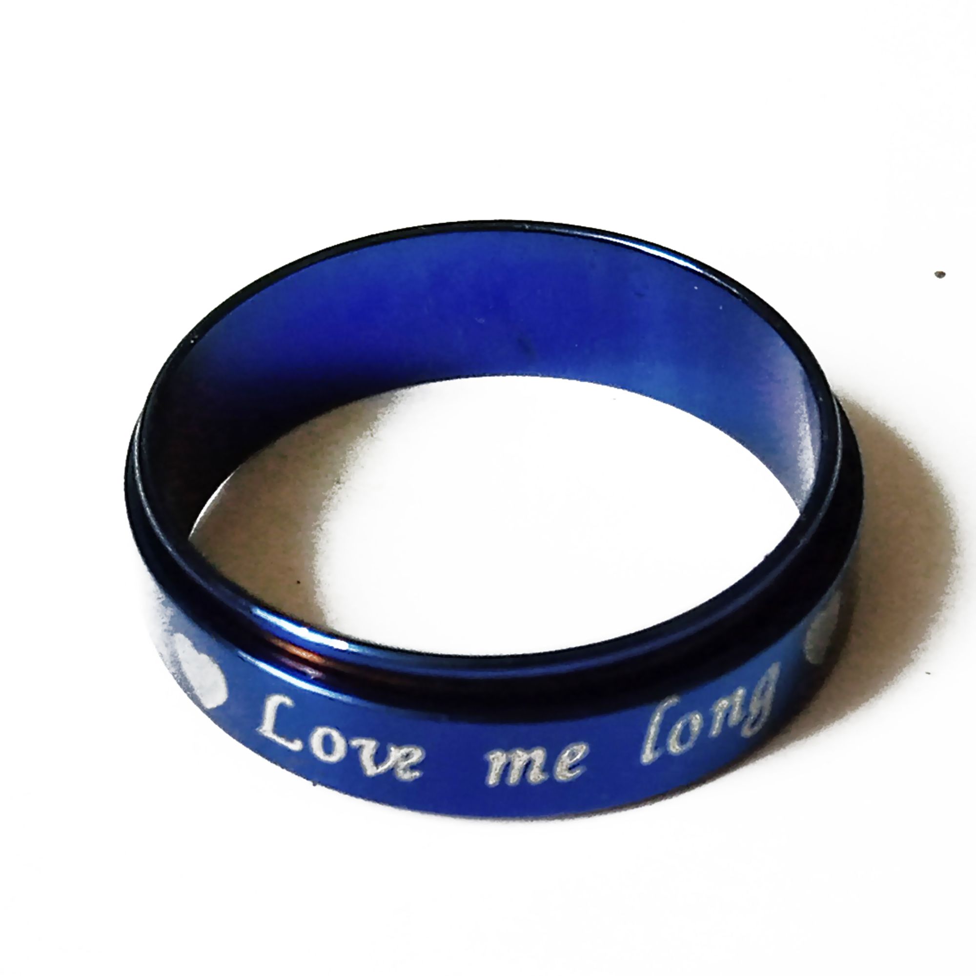 Navy Blue Stainless Steel Finger Ring