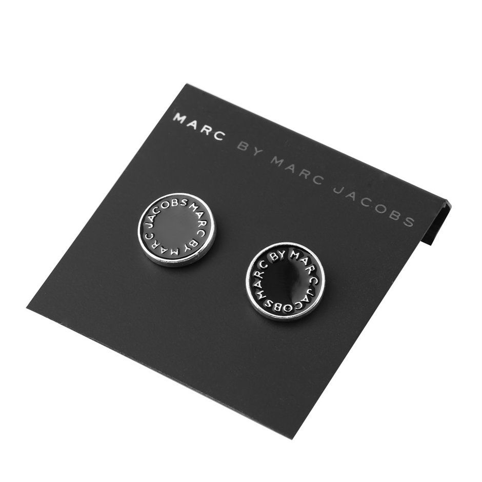 Fashionable Letter Printed Round Shape Earrings Party Club Ear Stud Earring