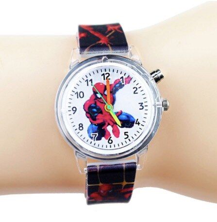 Flash Princess Children Watches Kids Spiderman Colorful Light Source Boys Watch Girls Party Gift Clock Wrist Relogio Feminino