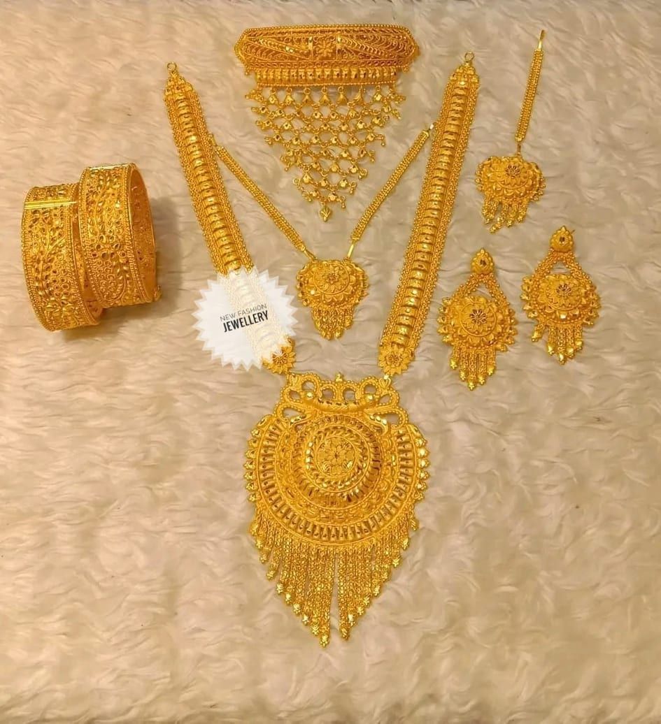 New Neckless For Women International Grated In Indian Gold Plated Thai Stone Jewellery Necklace Set Traditional Gold Plated Wedding Choker Necklace Earrings And Tikli Jewellery Set Traditional - Necklace For Girls