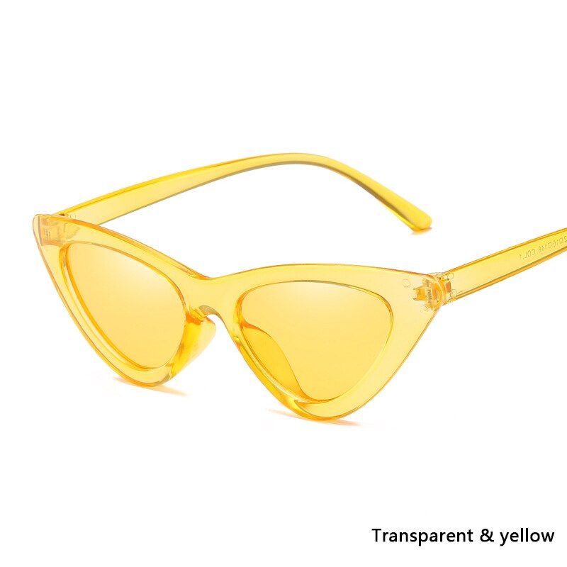 14Fashion Design Cat Eye Sunglasses Wrap Sun Glasses Women Eyewear Ladies Sunglasses Triangle Shape Glasses UV400 Glasses