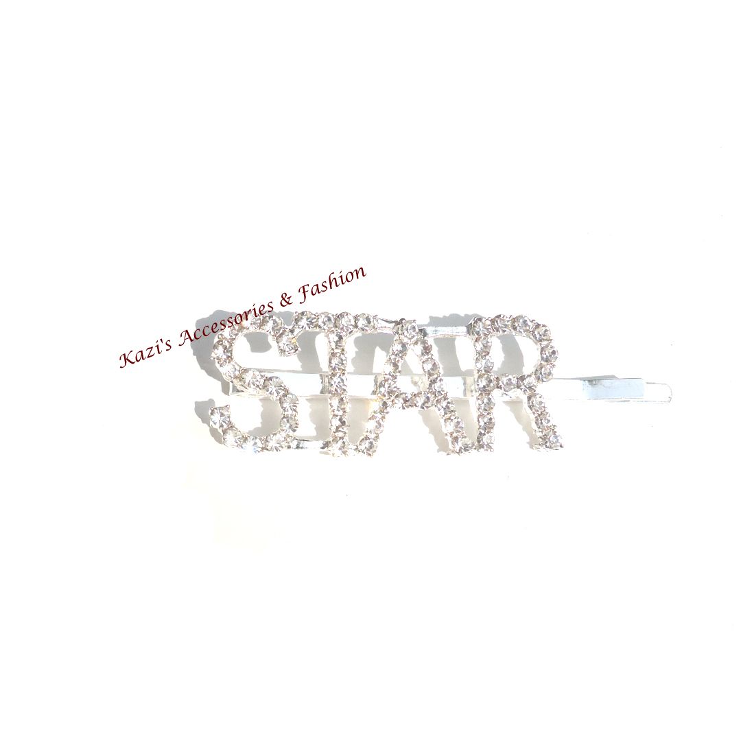Rhinestone Hair Pins Accessories Custom Sparkly Zodiac Hair Clip for Women Girls.