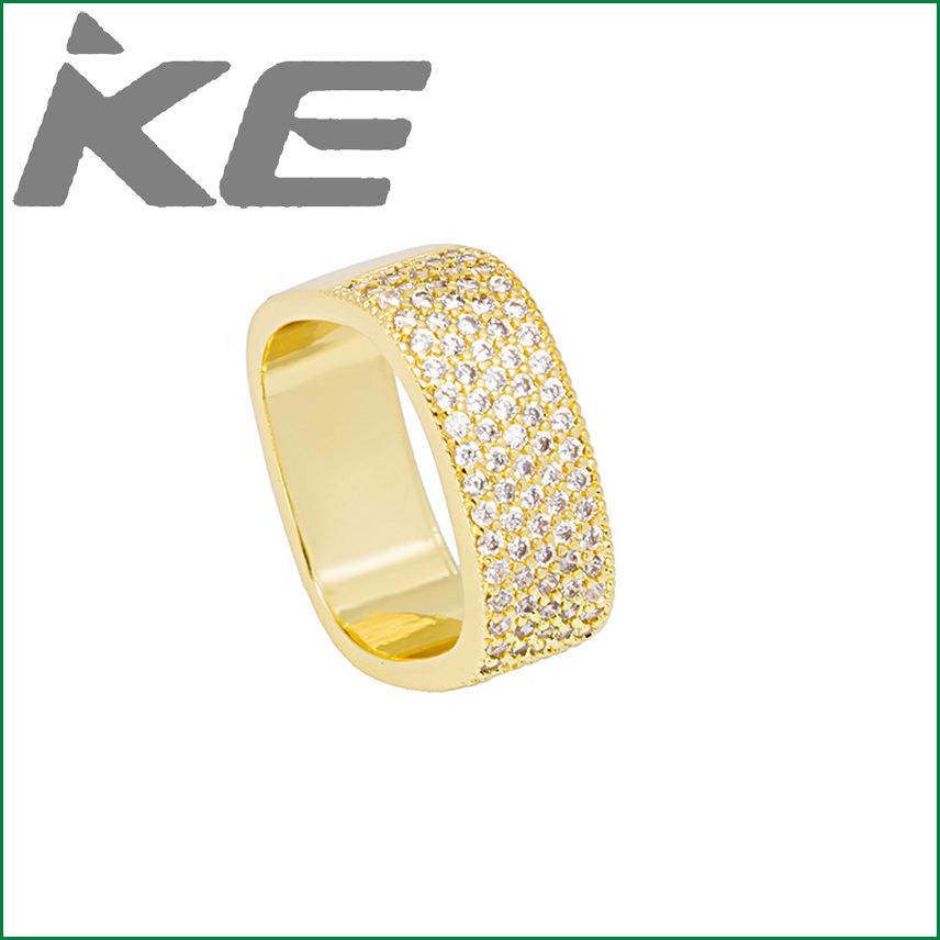Ring women temperament micro-set square ring index finger ring jewelry for gilrs for women low price