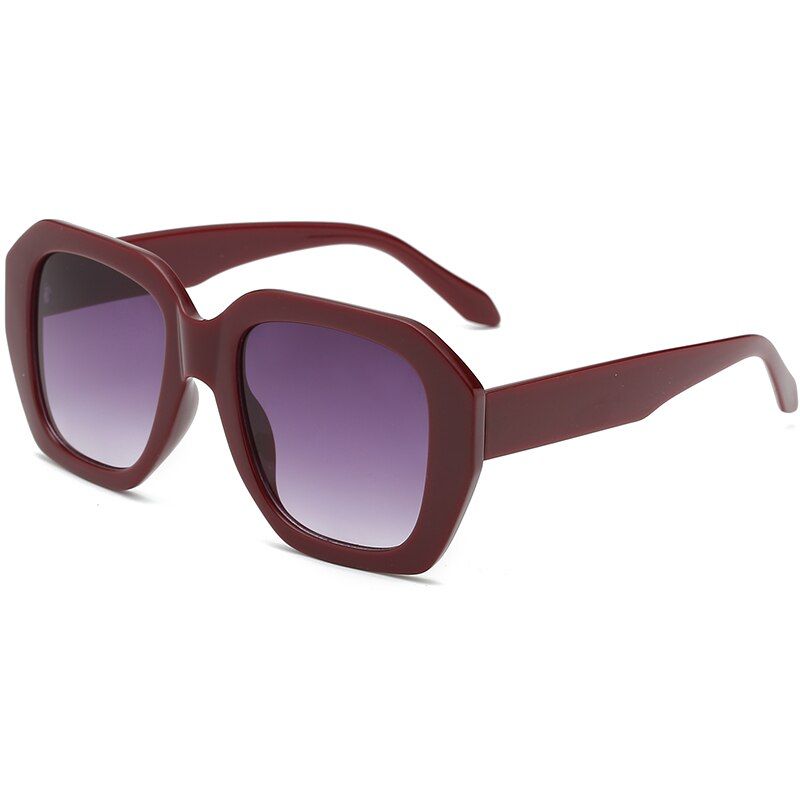 brown-grayD&T 2020 Styles Fashion Square Sunglasses Women Brand Designer Colorful Mirror Lens leopard Frame Vintage Luxury Sunglasses