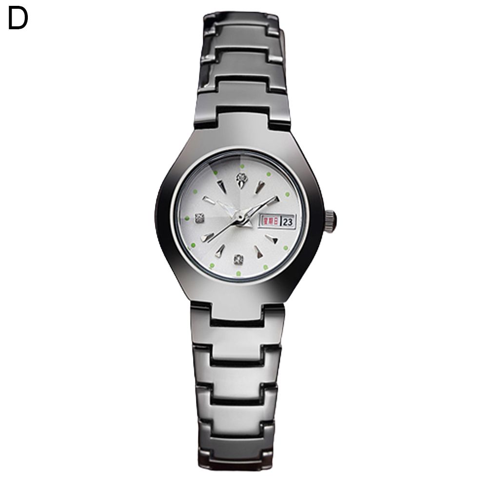 WLISTH Men Women Waterproof Stainless Band Analog Display Quartz Watch Gift