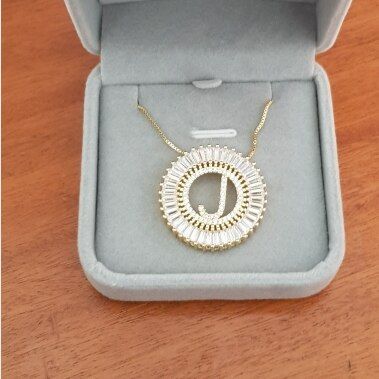 Initial CZ Necklace Top Quality Letter Necklace For Women  Girls Best Party Wedding Jewelry