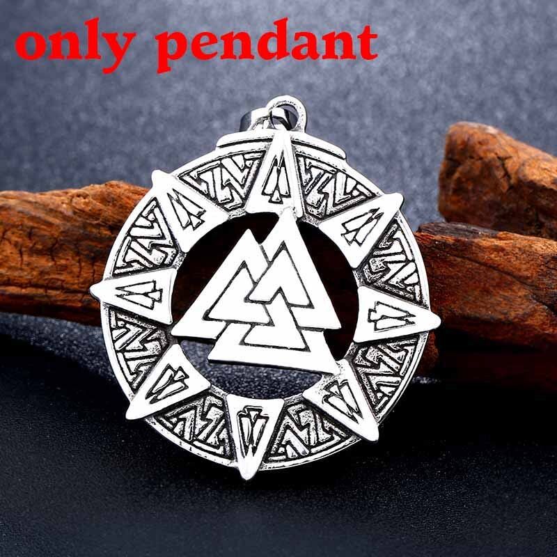 Steel soldier vintage viking pendant necklace charm stainless steel Nordic popular jewelry for men