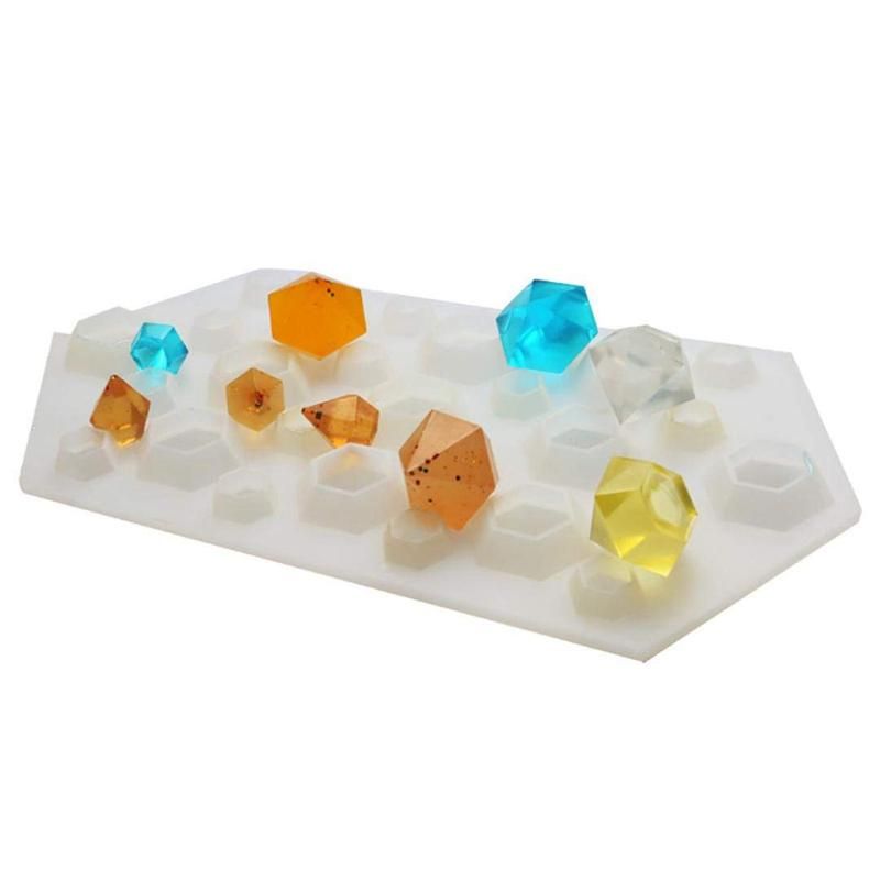 Diamond DIY Silicone Stencil Craft Mold Mold Necklace Jewelry Resin Pendant Durable