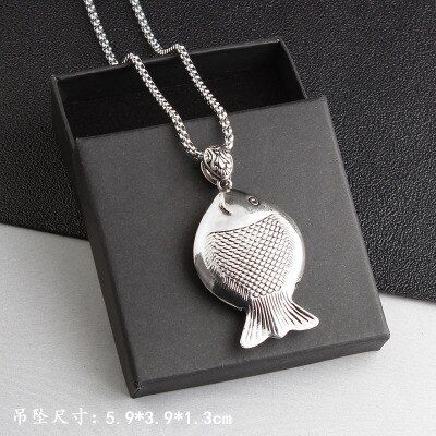 2020 New Trendy Titanium Lucky Cat Cute Pig Sweater Necklace Female Antique Silver Color Long Necklace Women Men Jewelry Gifts