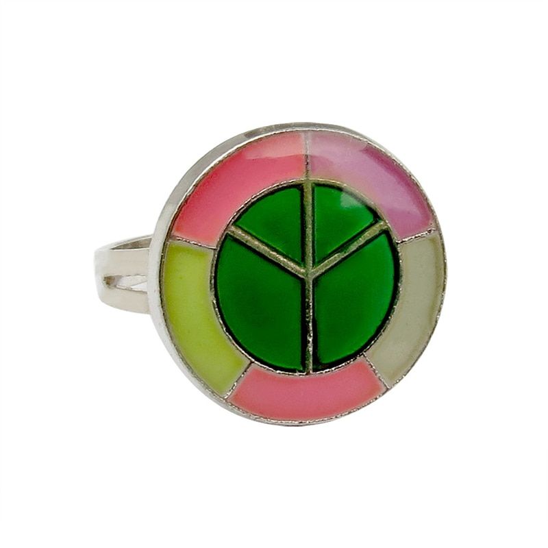 Butterfly Mood Ring Color Change Adjustable Emotion Feeling Changeable Temperature Ring Jewelry for Kids Birthday Wholesale(null)