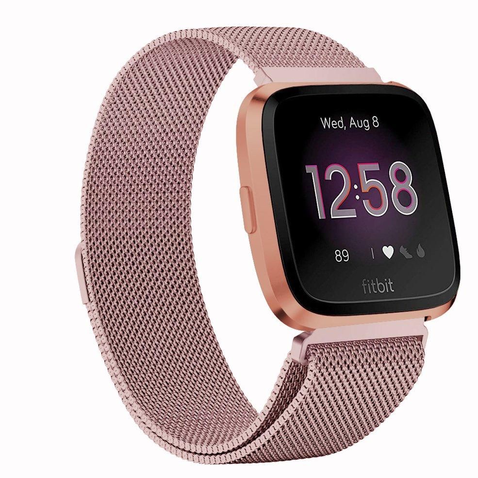 MA Magnet Buckle Strap Sports Bracelet Smart Watch Metal Steel