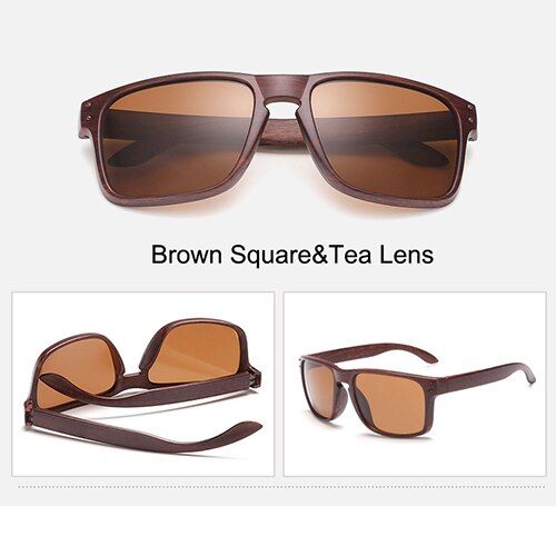 MW Brown tea2018 Vintage UV Bamboo Frame sunglasses Women Brand Designer Classic Metal Sun Glasses Outdoor Wooden Legs Oculos De Sol