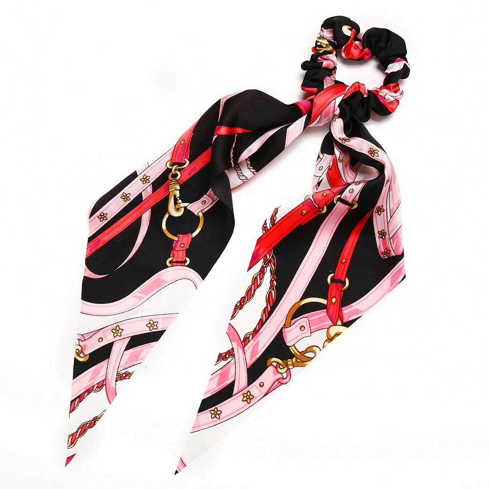 Woman Retro All-match Print Fashion Hair ie Hair Loop