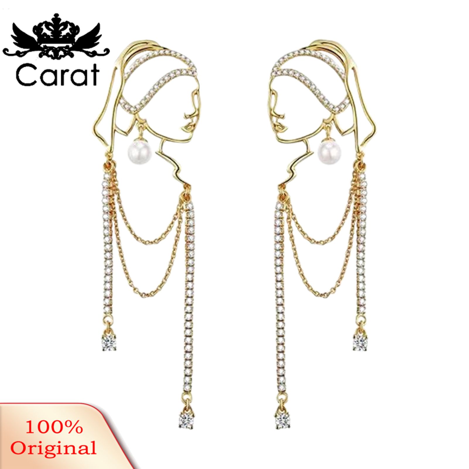 Lady Earrings Lines Abstrt Artistic Hyperbole Lady Earrings