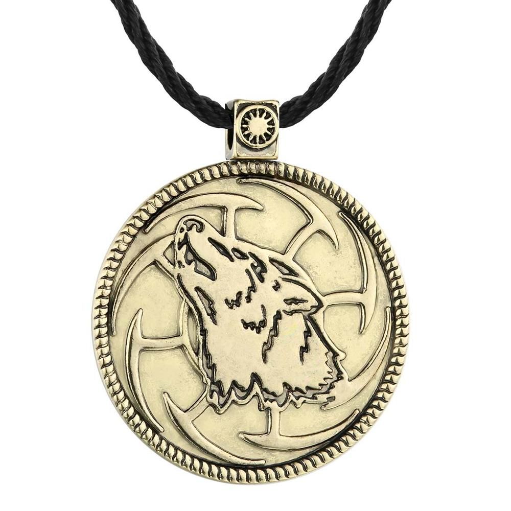 Chereda Viking Norse Necklaces for Men Slavic Charm Lunnitsa Silver Jewelry Pagan Pendant Amulet Male Punk Jewelry