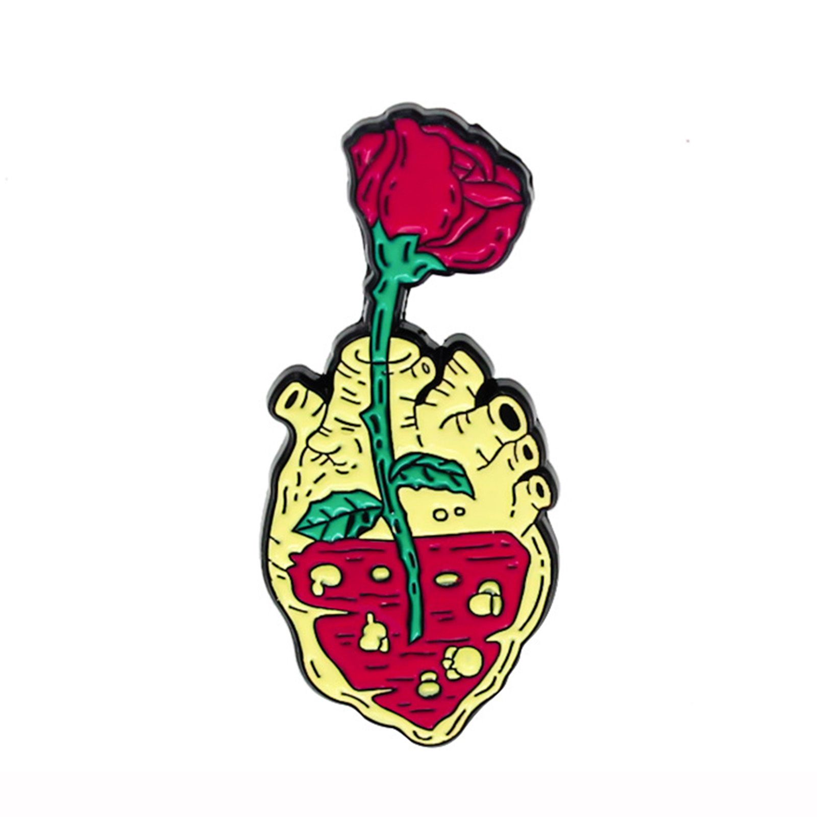 Lapel Breastpin Eye-catching Bright Color Lapel Breastpin
