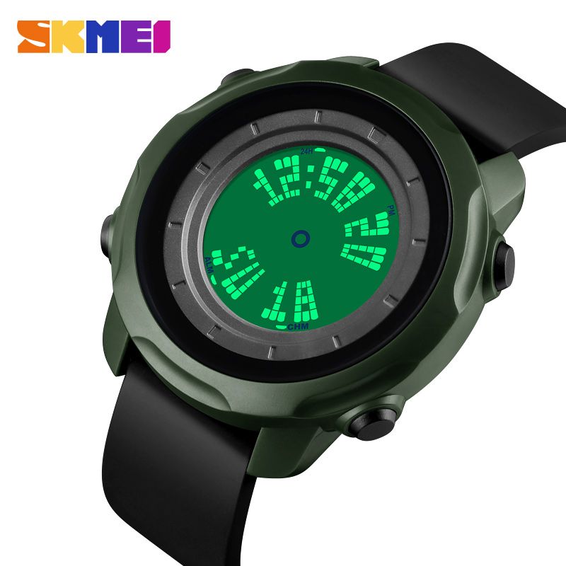 SKMEI Men Watch Sport LED Backlight Alarm Fashion Waterproof Wrist Digital Watch For Man 1571