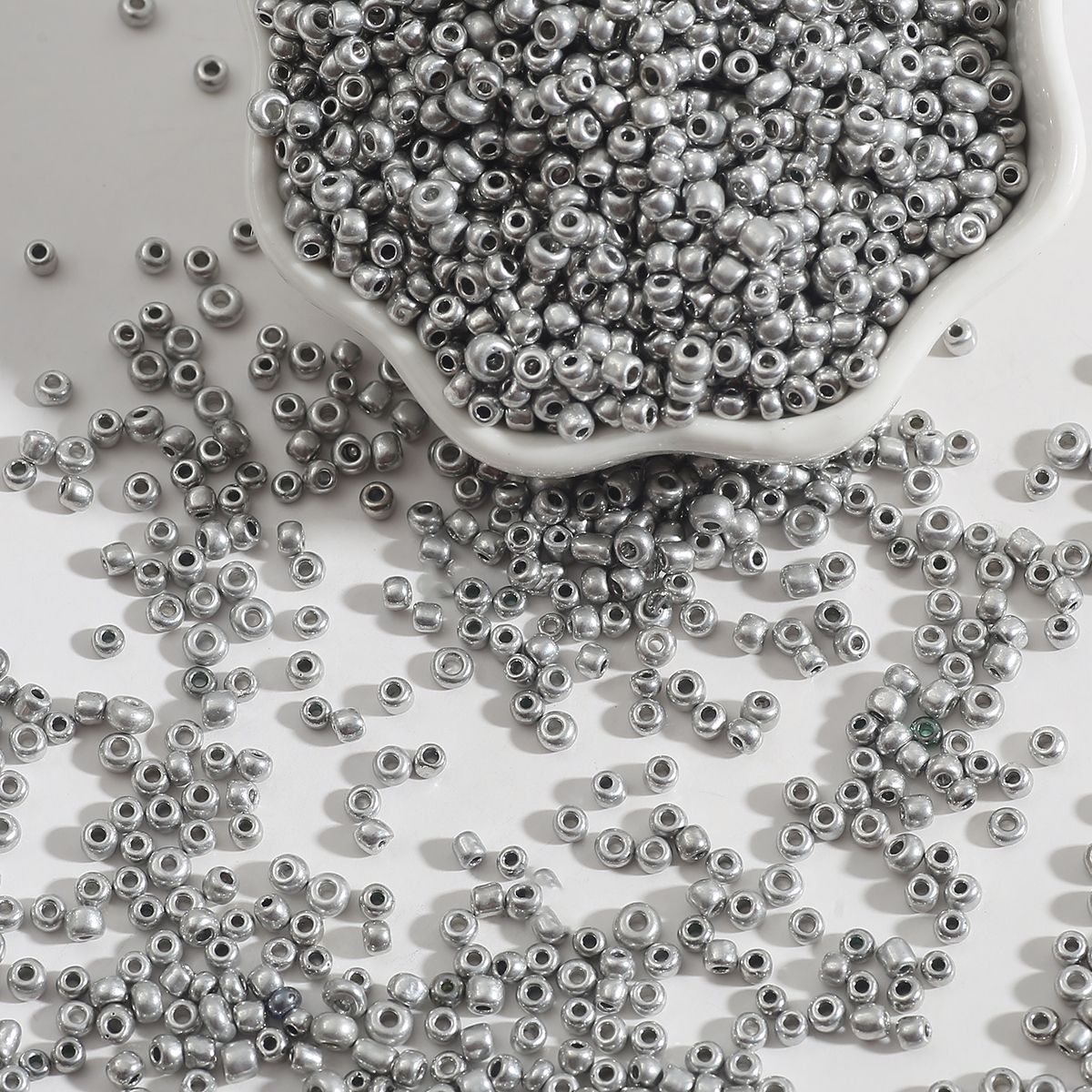 [2/3/4mm] Austria Crystal Round Hole Beads Metal Color Beads For Jewelry Making DIY Accessories
