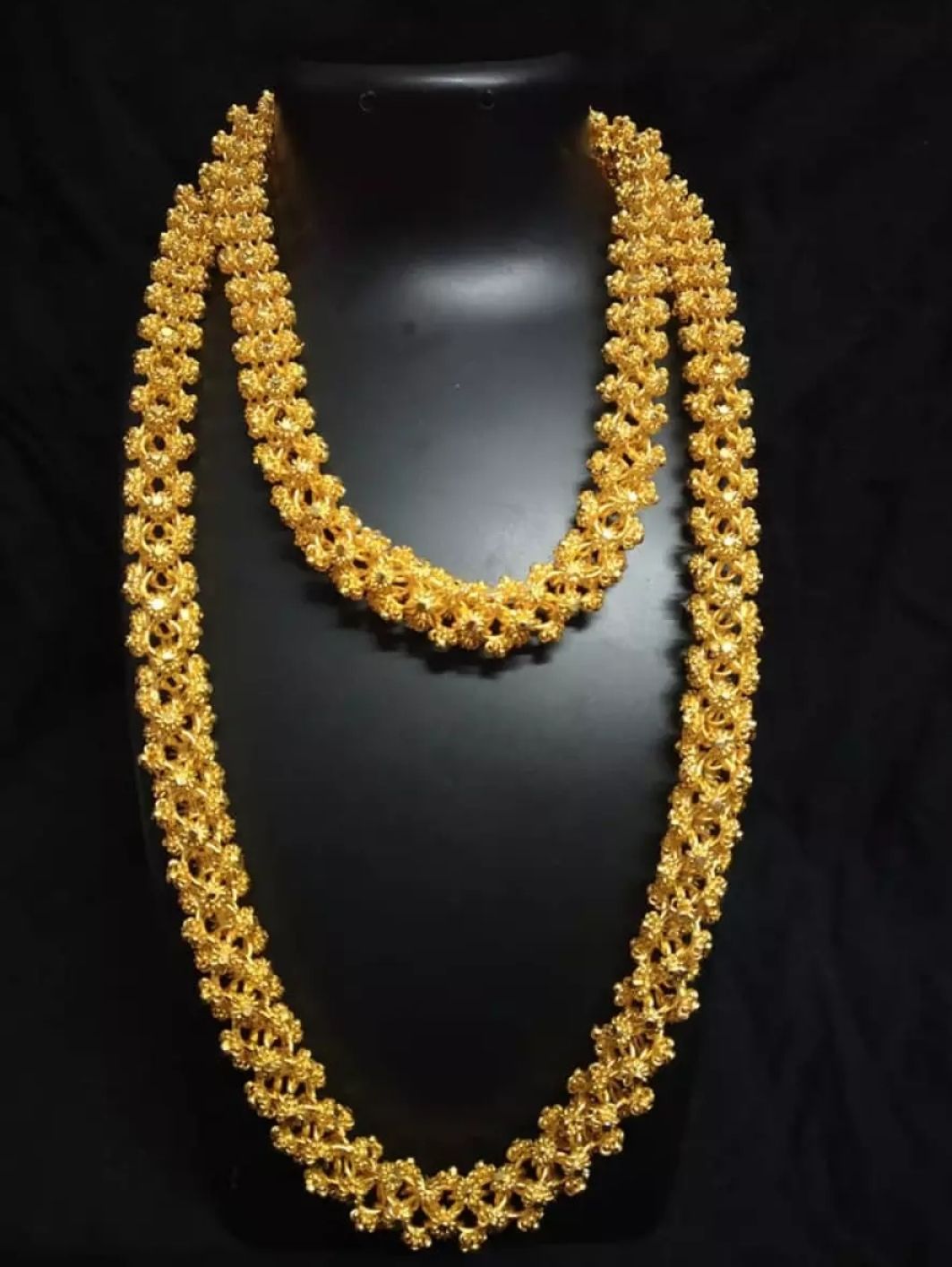 Gold Plated Long Saree Chain
