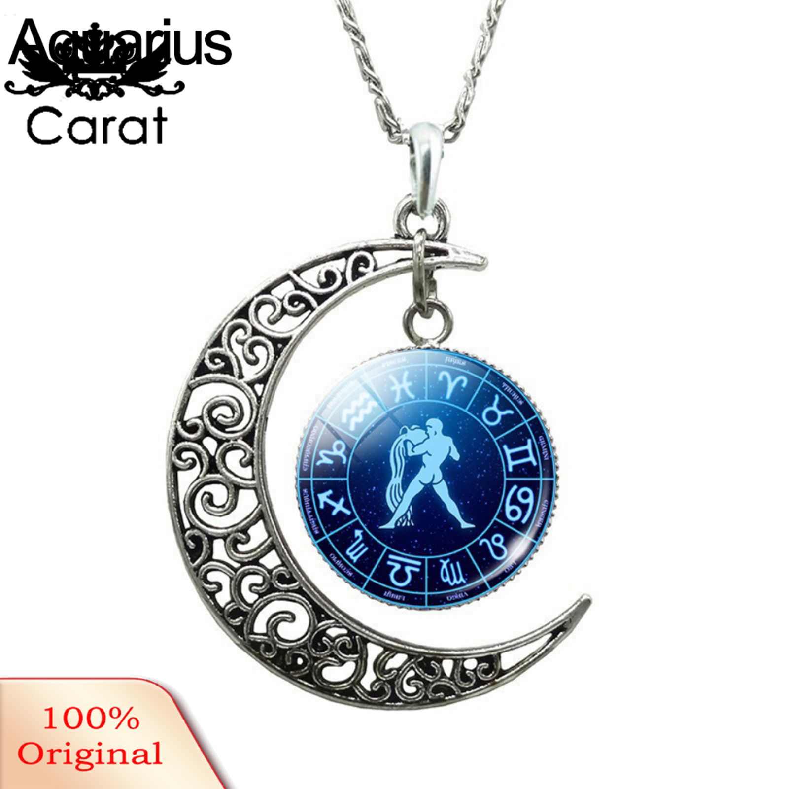 Collar Jewelry Charming Uni 12 Constellations Hollow Moon Neckle