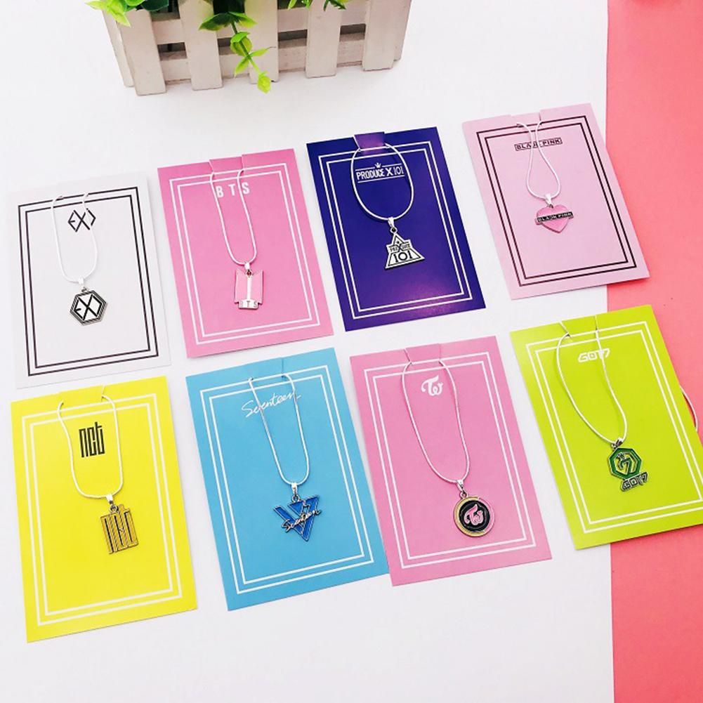 Kpop BTS BT21 Bangtan Boys EXO GOT7 TWICE BLACKPINK Mobile Phone Key Chain Necklace
