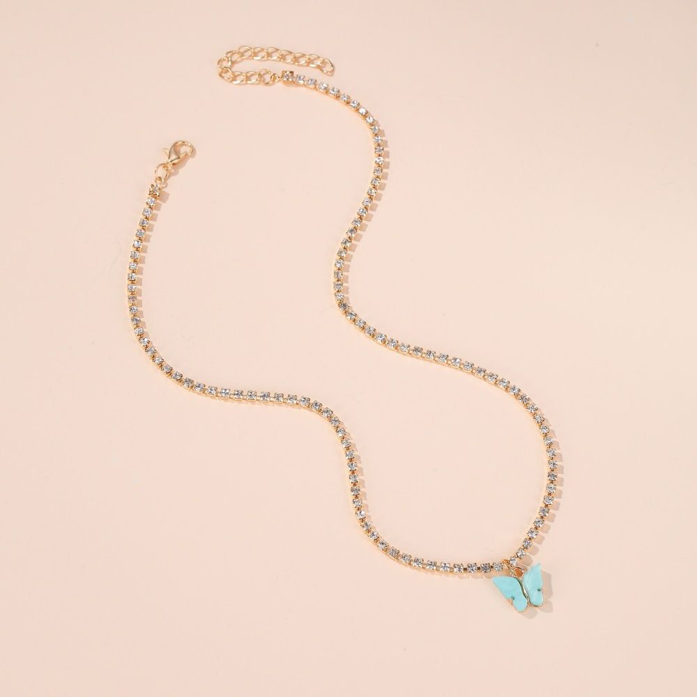 Butterfly Chain Pendant Necklace For Women
