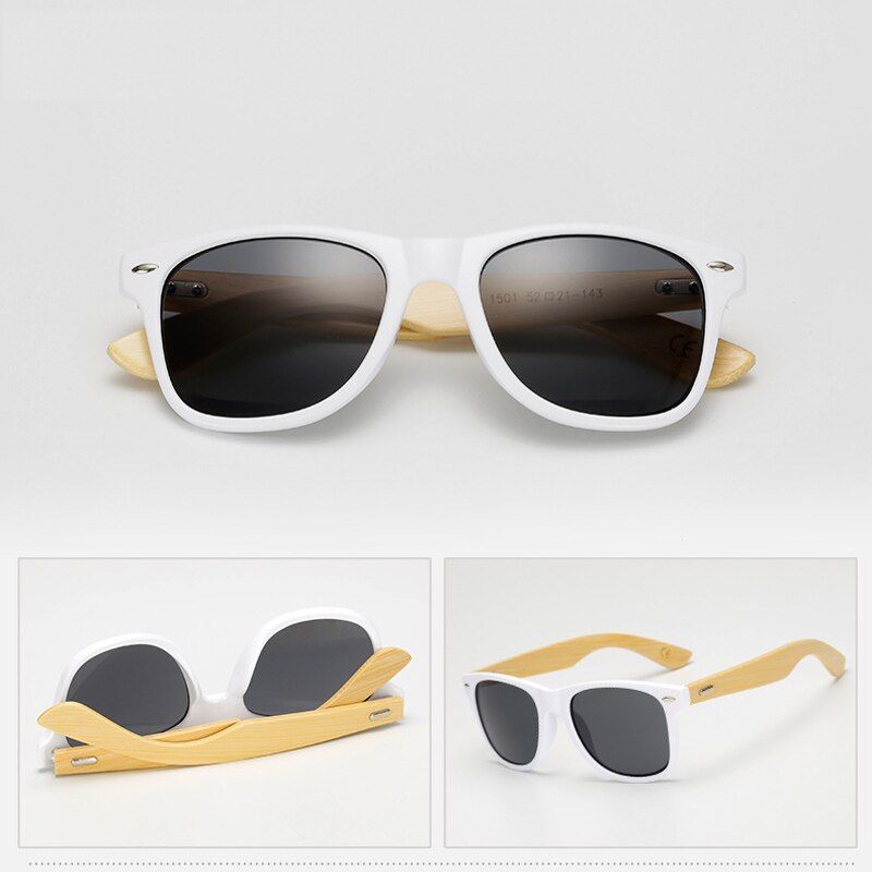 C3ZUCZUG Vintage Bamboo Wooden Leg Sunglasses Men Women Brand Design Bamboo Sun Glasses Ladies Retro Square Driving Goggles UV400
