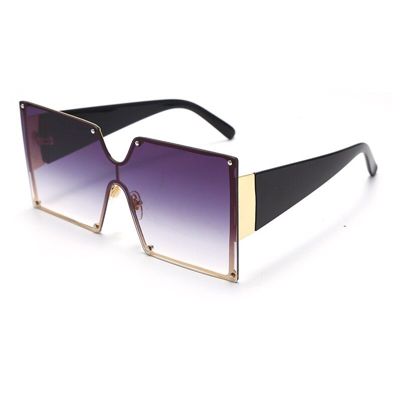 9JASPEER Square Sunglasses Mirror Shade Clear Lens Oversized Flat Top One Piece Men Women Sun Glasses UV400 Eyewear