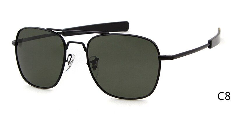 C8WHO CUTIE 2021 Men Polarized AO Sunglasses MILITARY American Optical Lens James Bond Sun Glasses Driving Hot Male Shades OM399