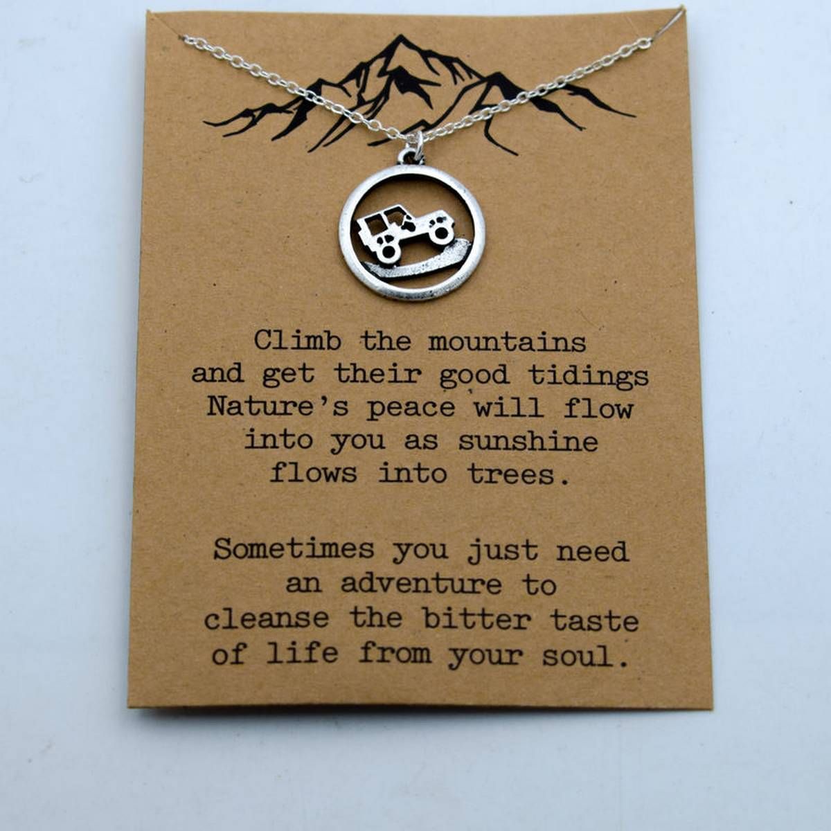 1pcs mountain are calling i must go mountain necklace advanture jewelry