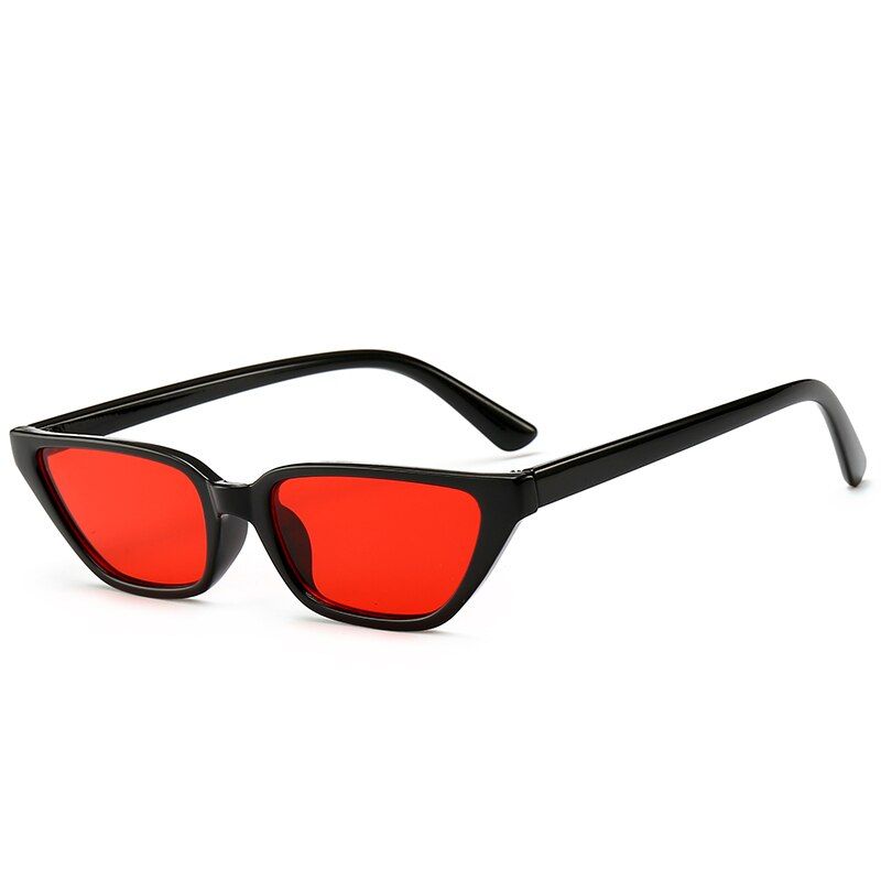 Black RedRBRARE 2019 Vintage Leopard Sunglasses Women Cat Eye Fashion Retro Female Shopping Sun Glasses UV400 Ladies Small Square Eyewear