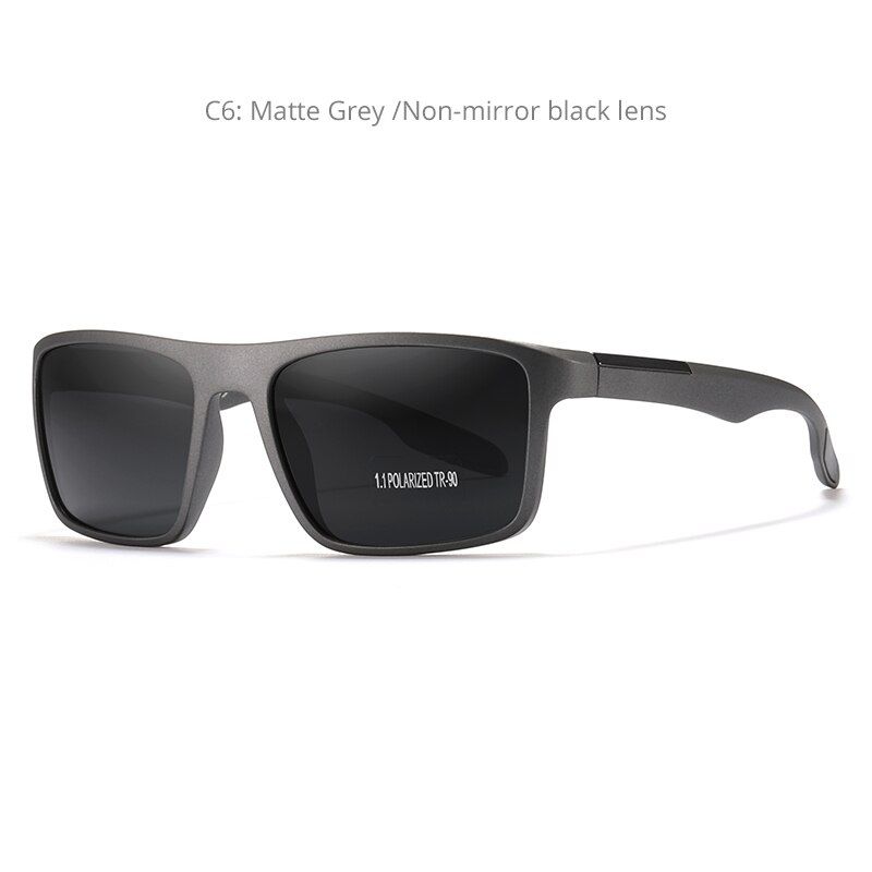 C6High Quality Italy Design TR90 Polarized Sunglasses Men Women Sports Driving Shades KDEAM UV400 Unbreakable Sun Glasses With Box