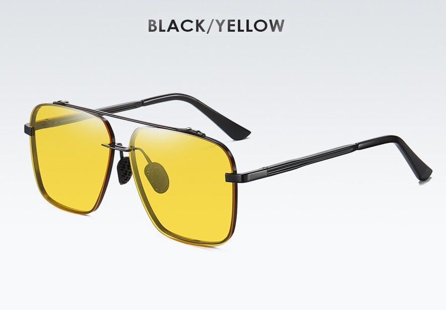 A636 C2no boxDPZ Fashion Classic Mach Six Style Gradient Polarized Sunglasses Men Vintage Brand Design aviation Sun Glasses Oculos De Sol